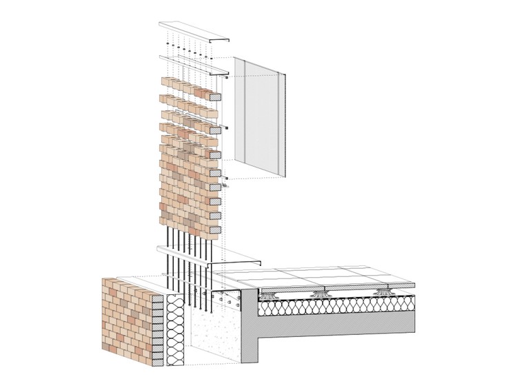 巴黎生态区砖砌云层公寓-34