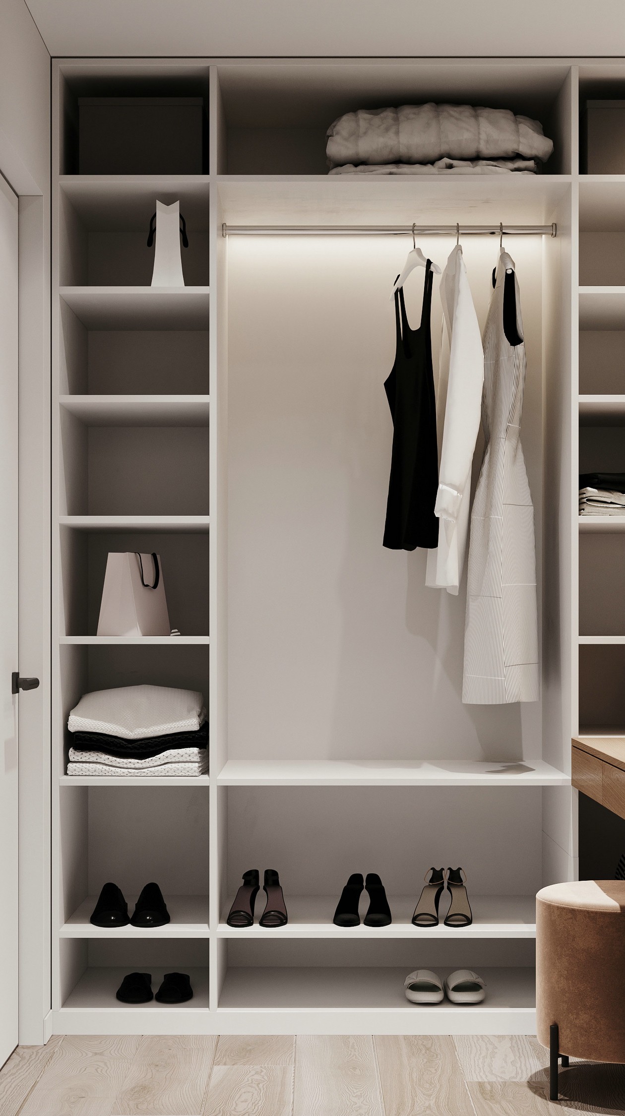 95㎡清爽原木风 纯粹自然的空间气质-9