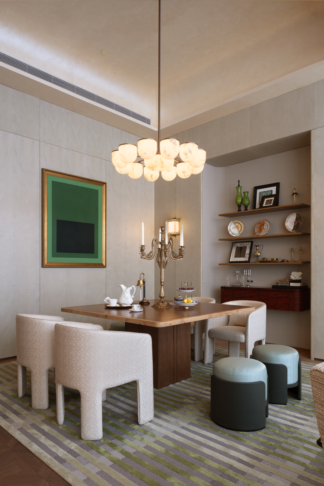 曲江金茂府丨中国西安丨软装SRD丨赛瑞迪普,室内水平线,艺术品他物-67