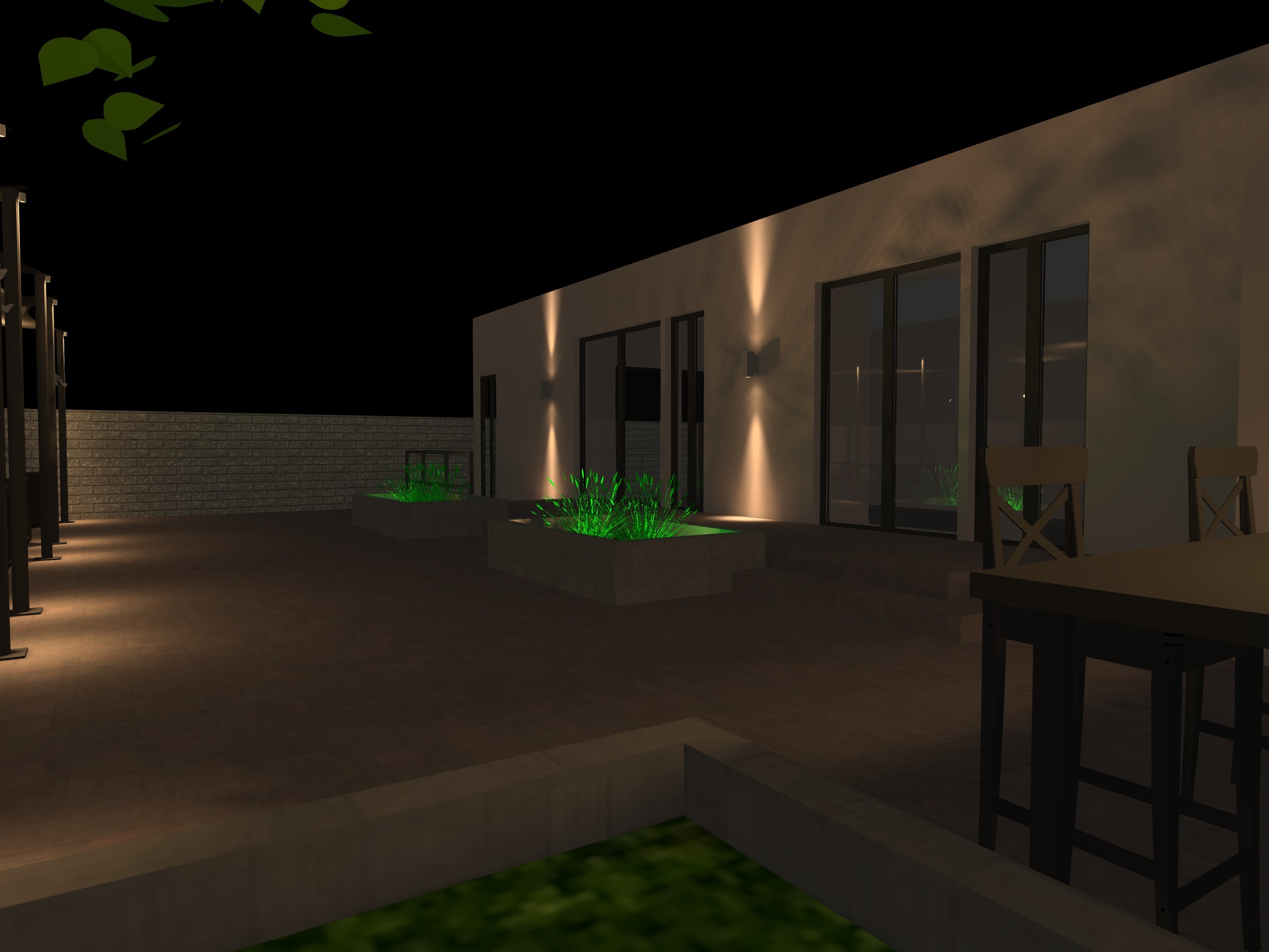 NBK Private villa Landscape lighting design-7