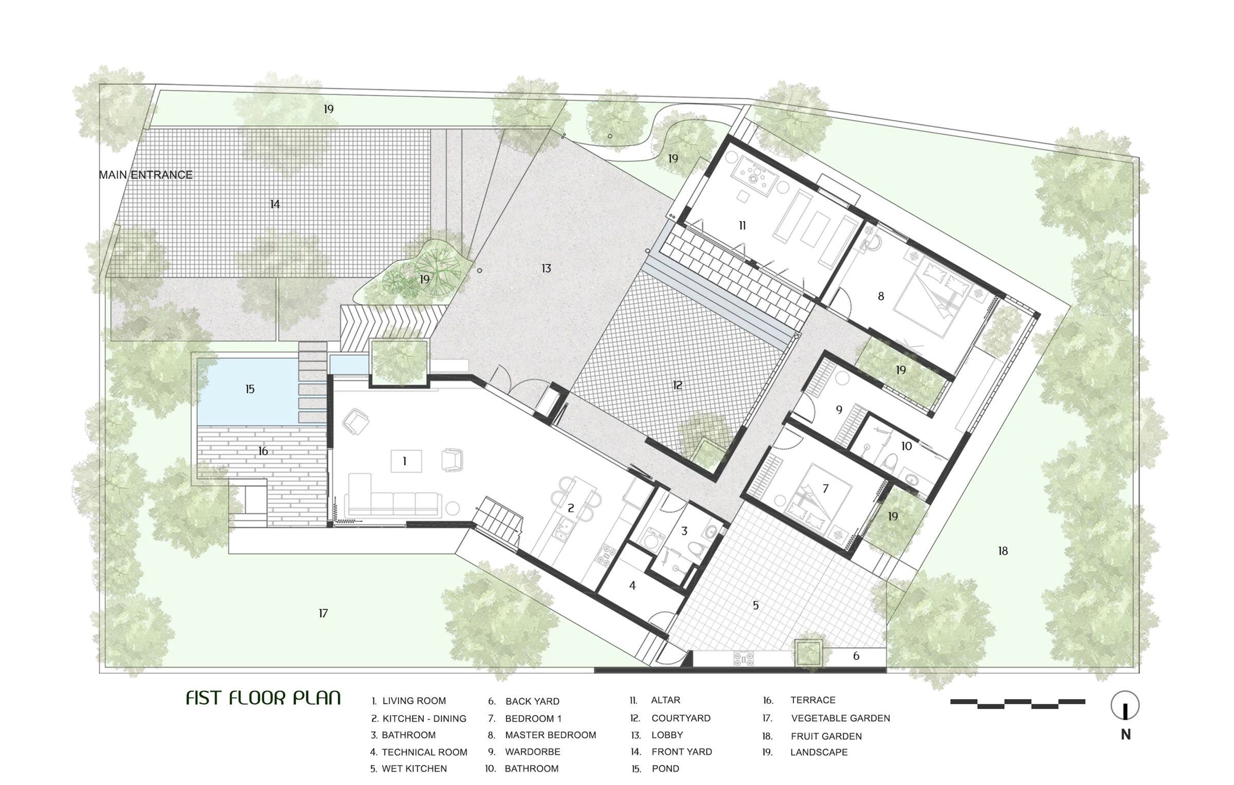 T3 House · 传统与现代相融合的乡村住宅设计丨越南丨ecmo architect-18