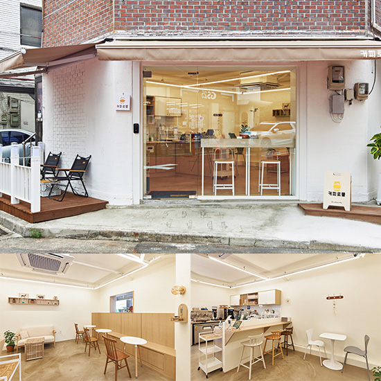 首尔 8 坪温暖咖啡馆，诠释白色木质调氛围-1