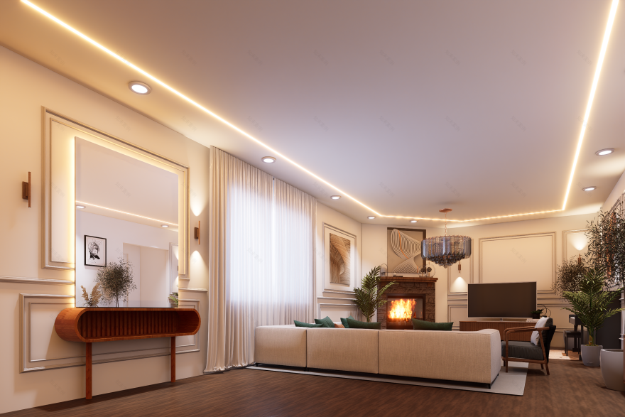 预算友好型客厅室内设计-6