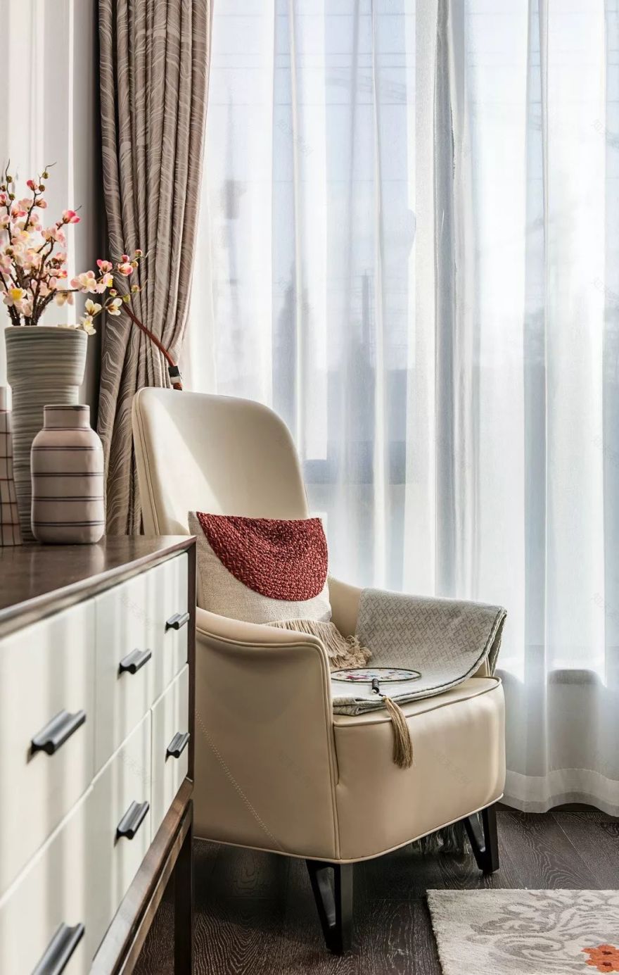 大地色与中式蓝的完美融合,打造优雅简约的人居空间-30