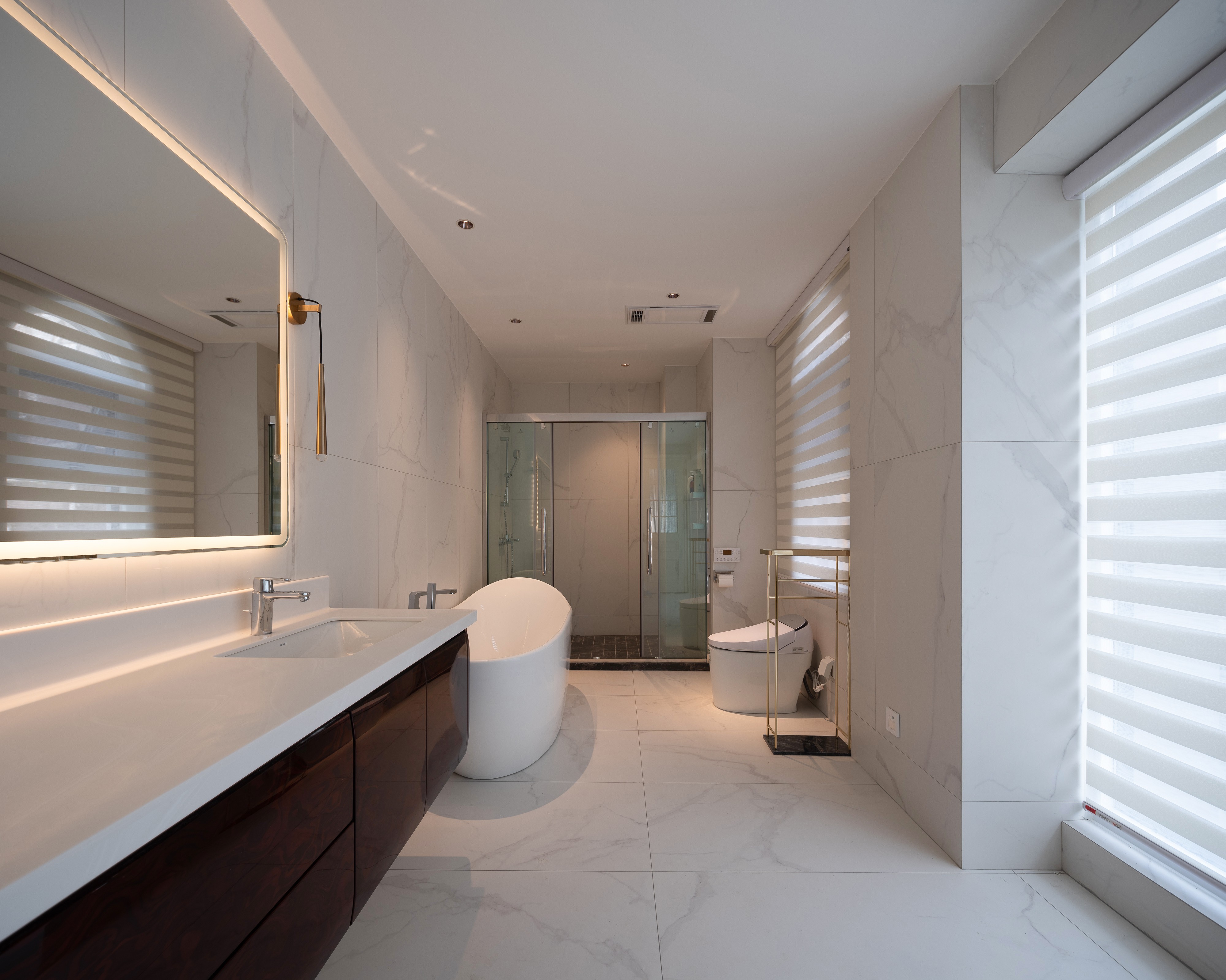 成都初一别墅设计 | 依山而建,巧妙布局,打造优雅现代空间-36