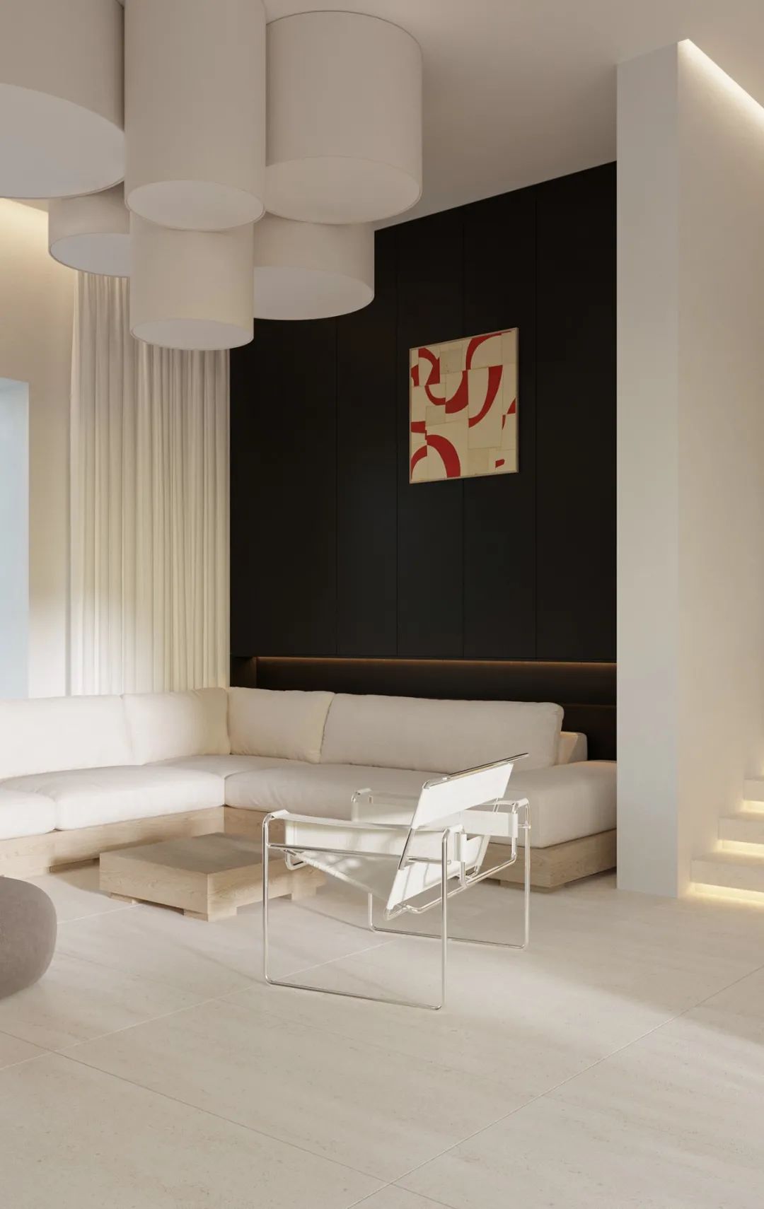 乌克兰基辅 182㎡极简风住宅丨SHOVK Architects-1