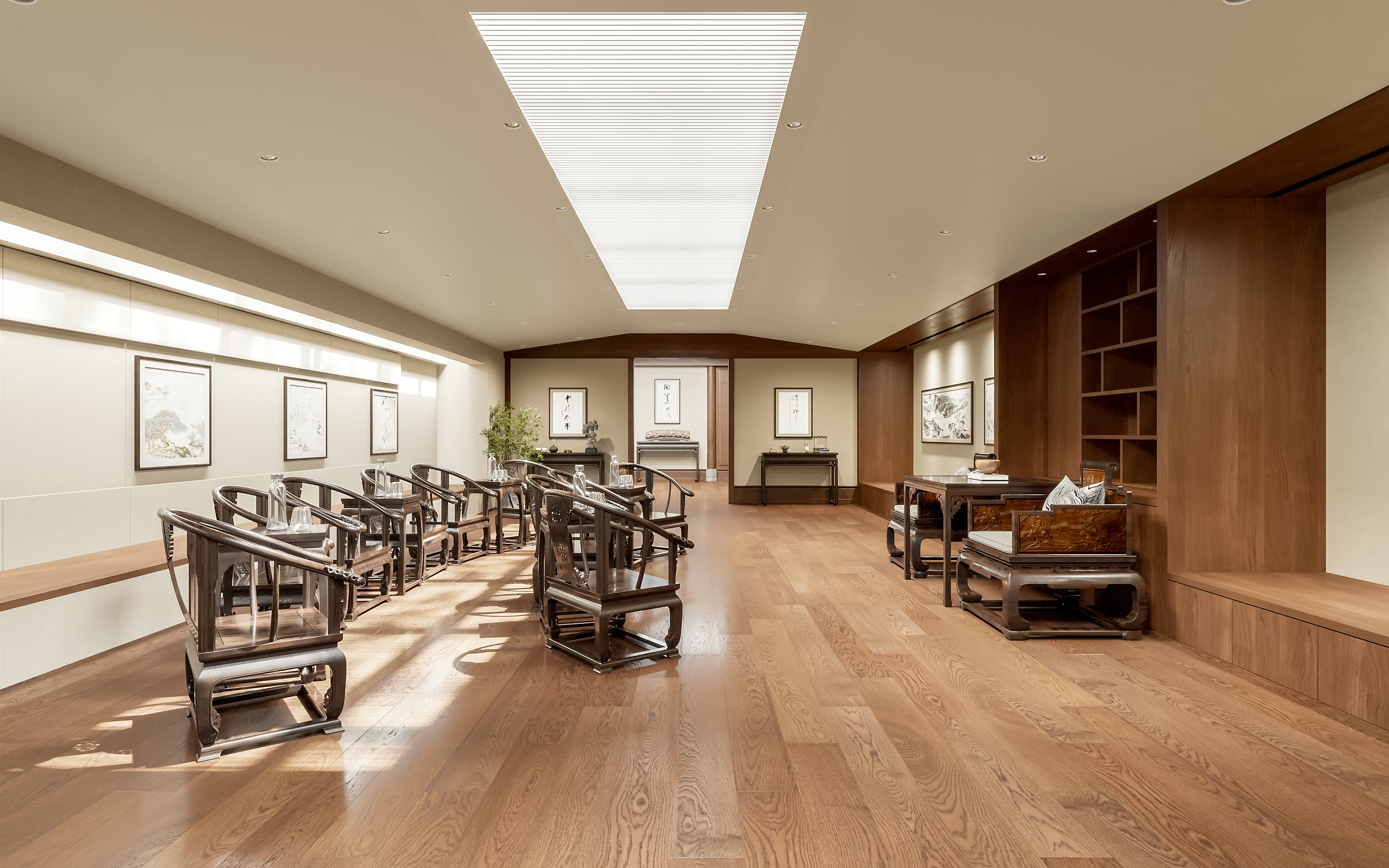 中式艺术中心风效果图表现-9