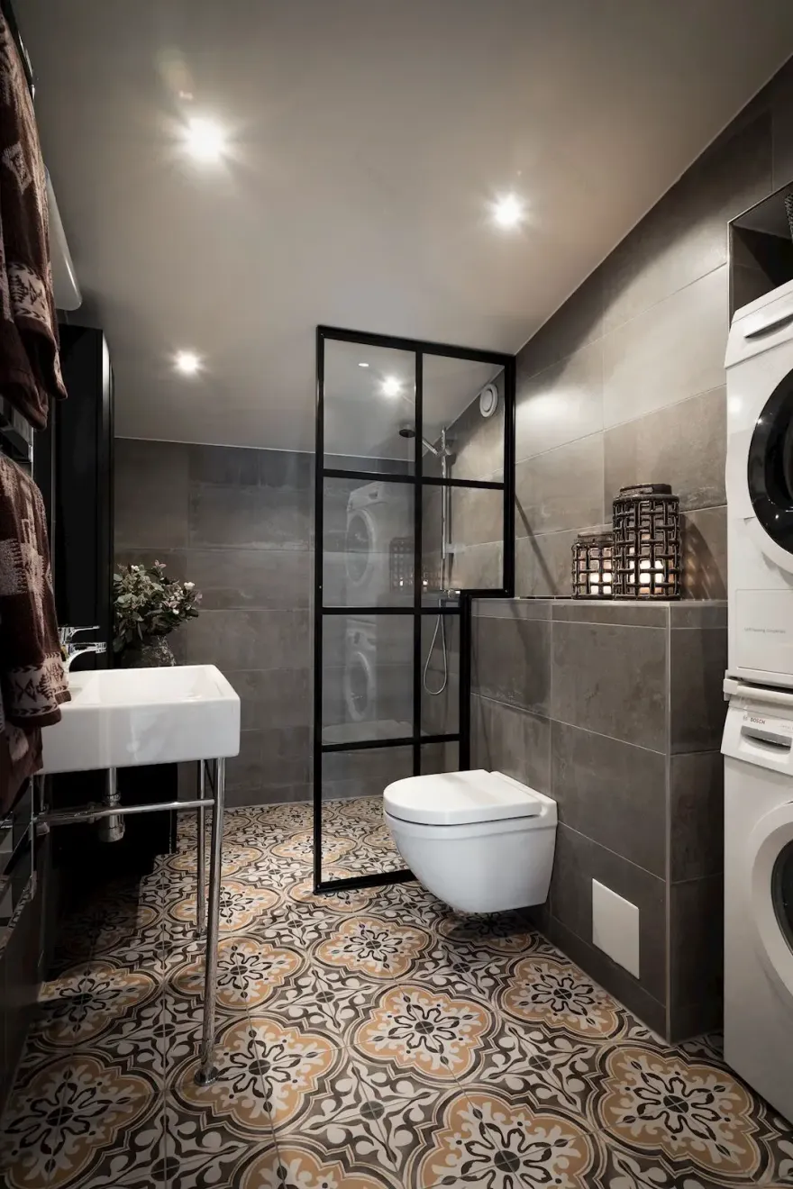 瑞典 1911 年浪漫建筑中的工业风公寓-13