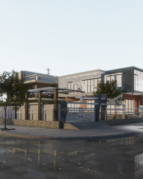 3D Exterior House Landscap