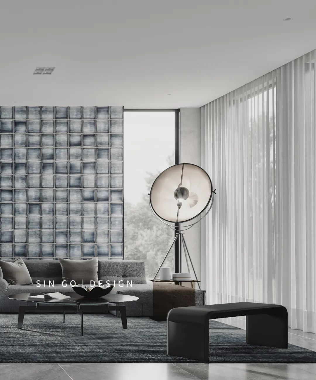 光影共生，艺术勾勒烟火，抽象派画家的现代主义私宅-35