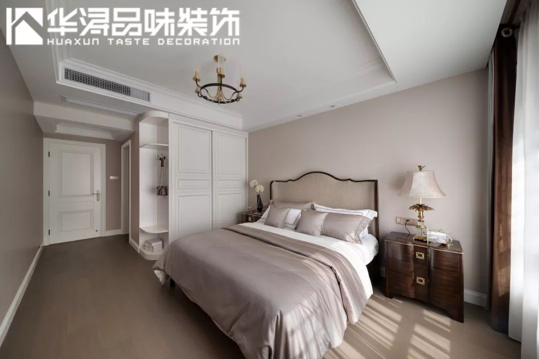 美式轻奢三口之家,流动的溢彩空间设计-51