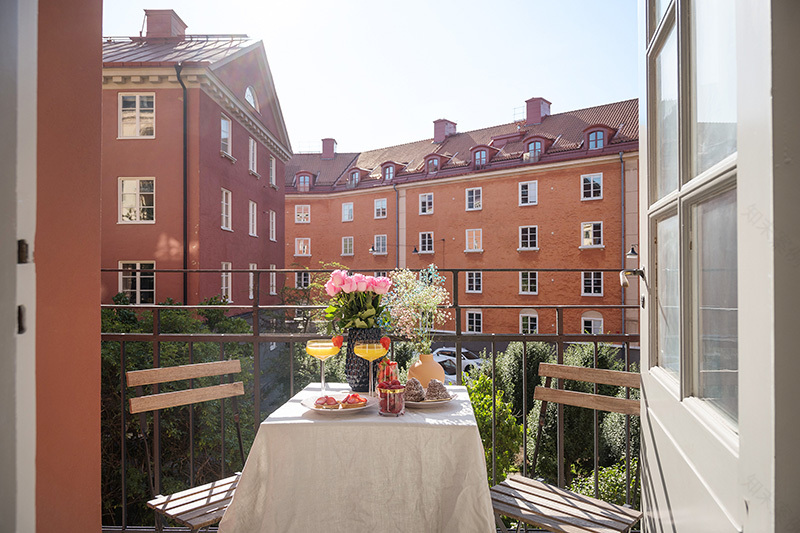 斯德哥尔摩 35 平米少女公寓,粉色浪漫满屋-17