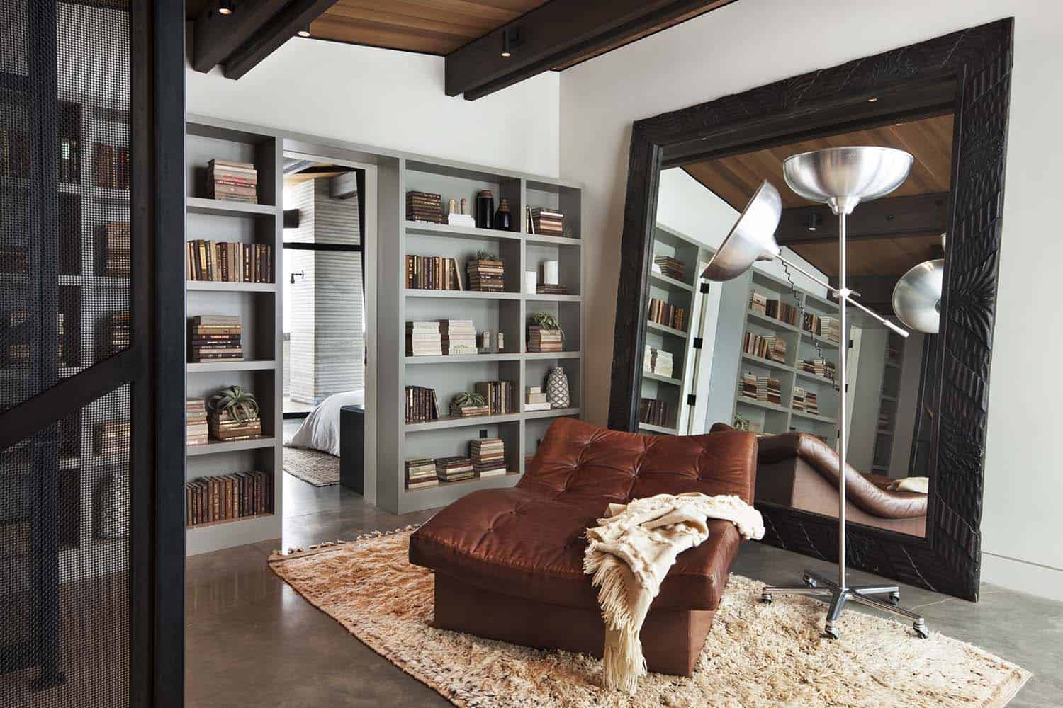 Majestic mountain home of stone and glass dominates its Utah landscape-18