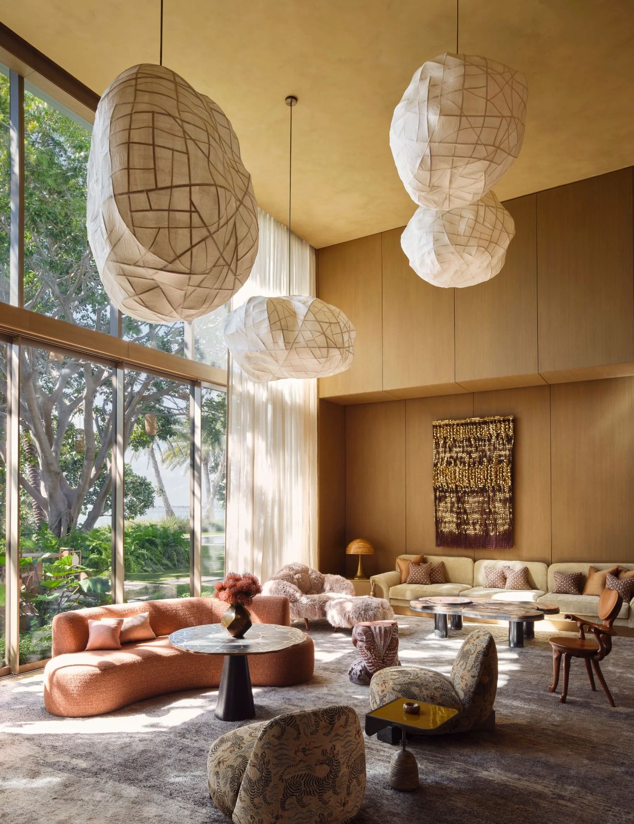 迈阿密海岸线2000㎡的禅意艺术私宅丨美国迈阿密丨Kelly Behun Studio-18