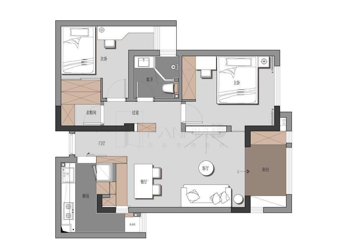 凡品空间设计丨平层丨凡品新作｜执一-0