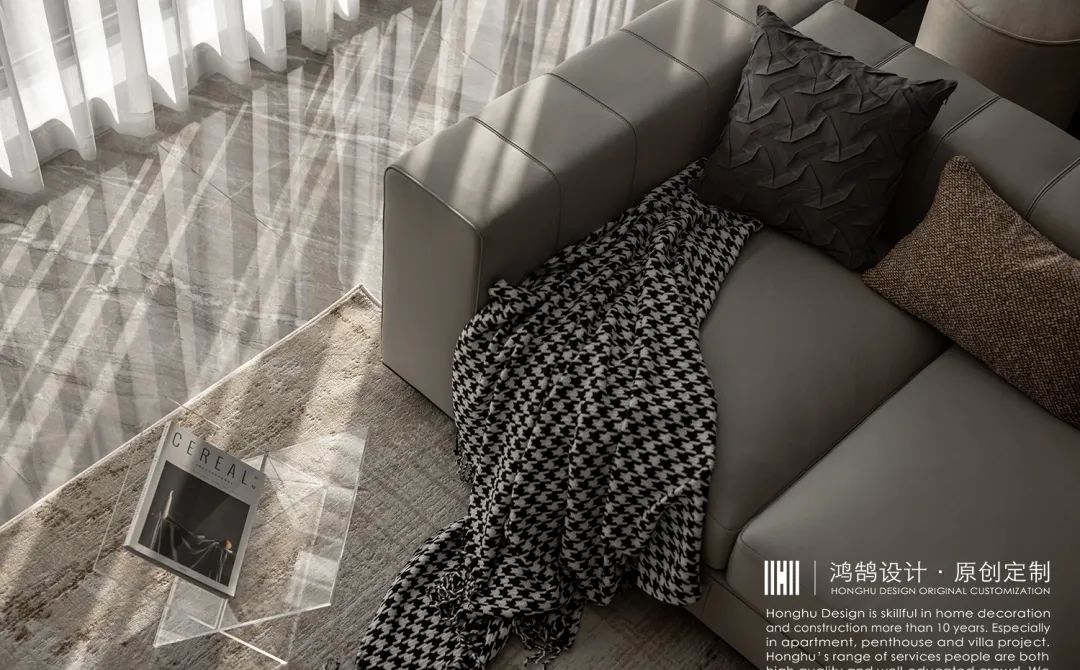 阳光横厅,温馨四口之家的优雅蜕变-15