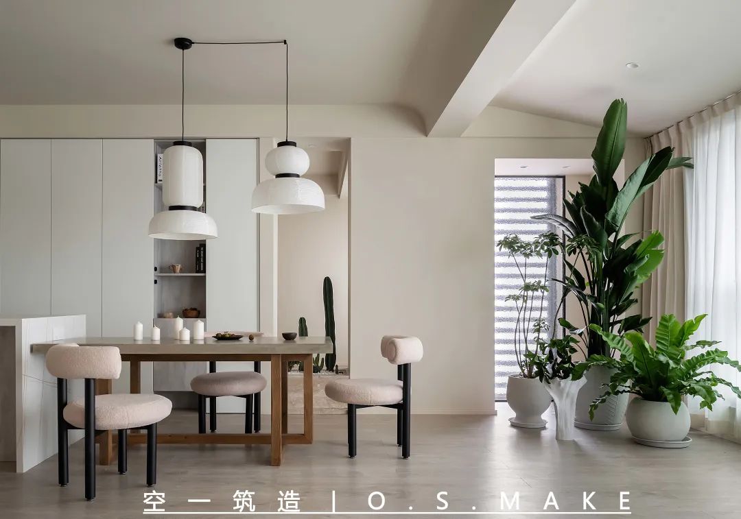 轻侘寂美学 · 重庆公园大道140平米三室一厅设计案例丨中国重庆丨空一筑造-61