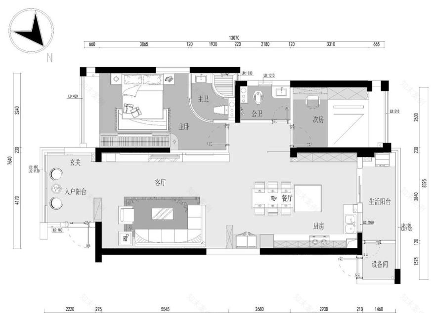潮州九木堂装饰平层简意设计-12