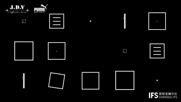 成都 IFS 时尚召集令 | 动感灯管串联全场的靓丽视觉设计-11