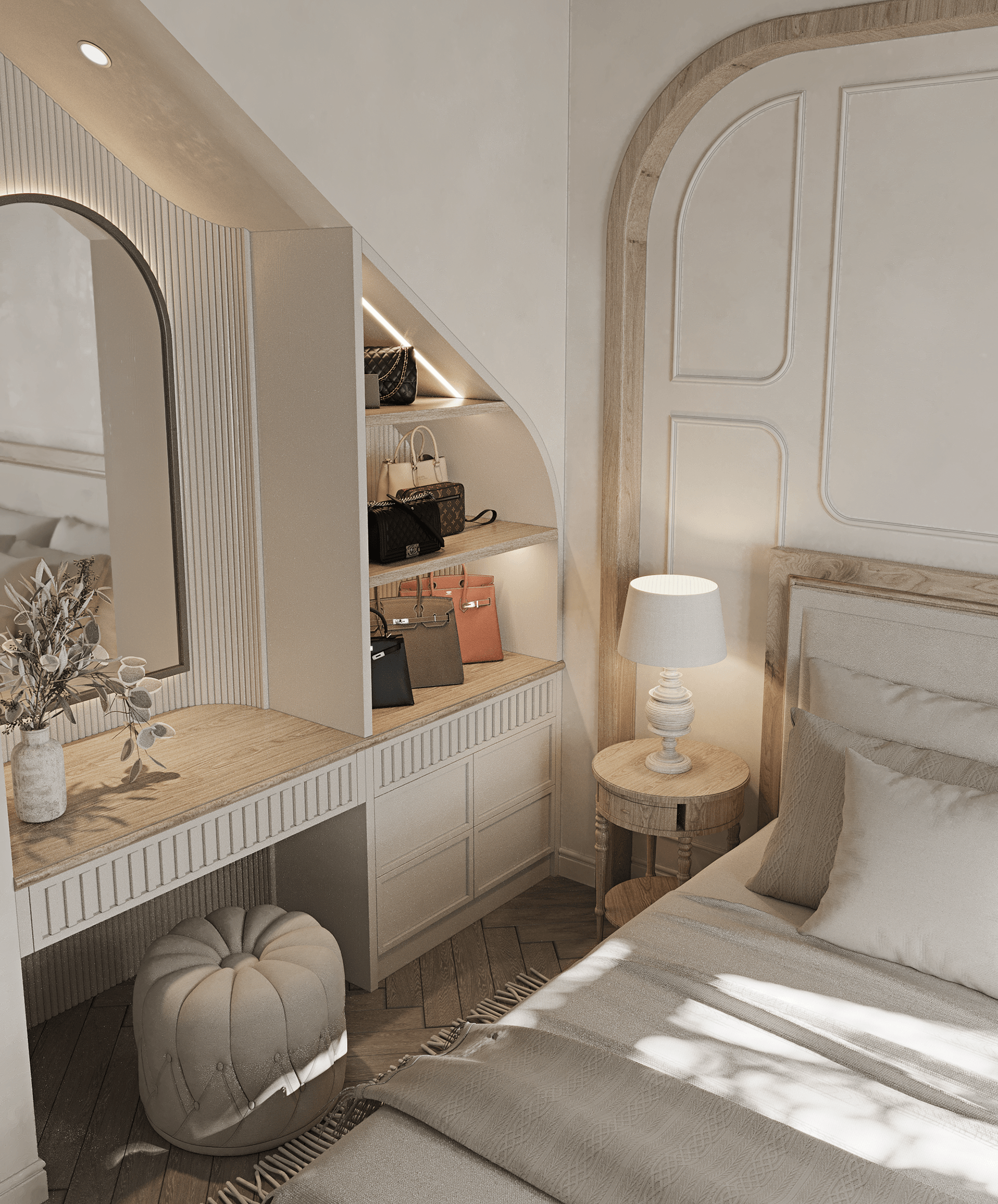 农舍卧室和壁橱丨越南胡志明市-10