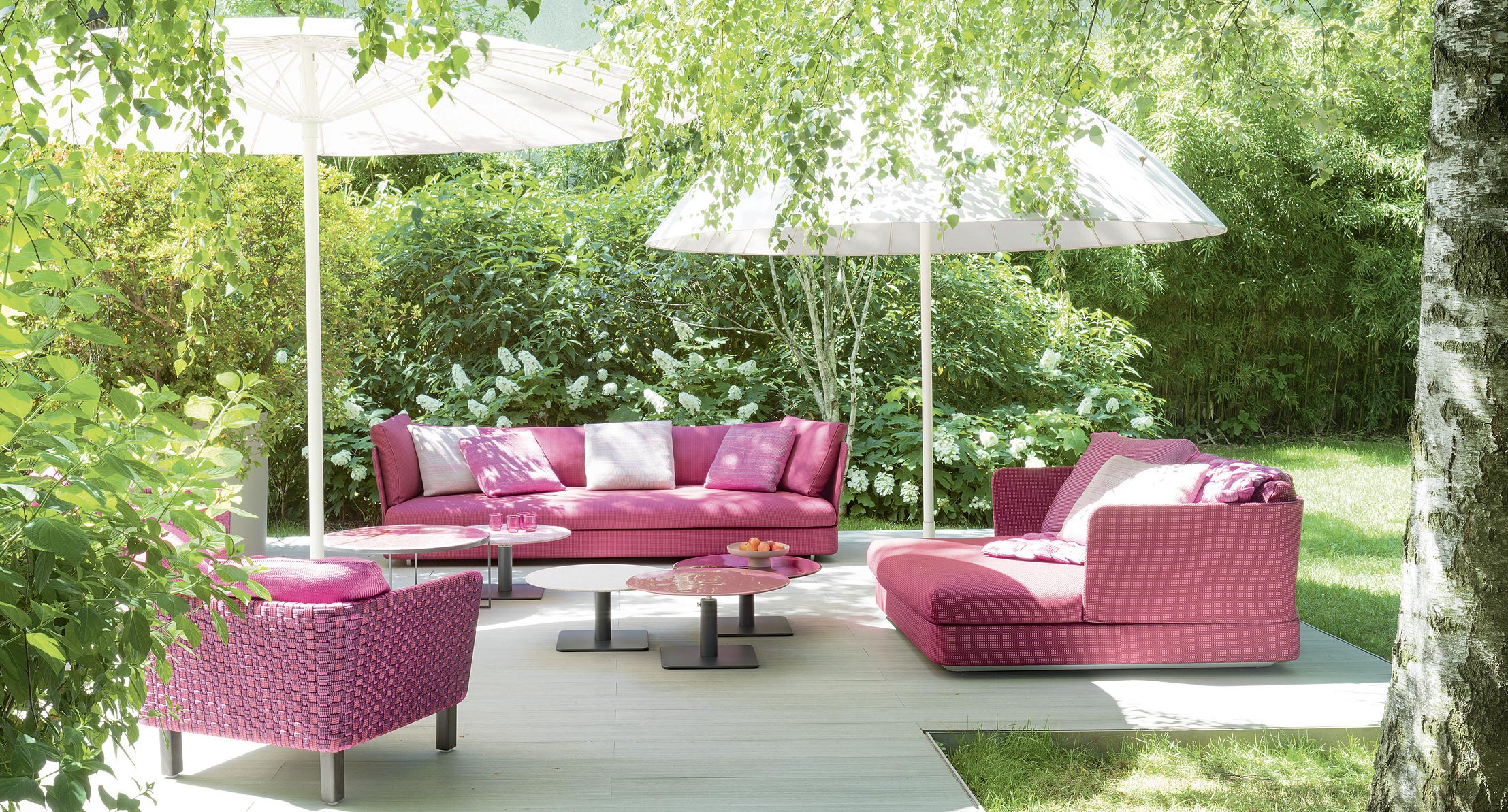 Cove, modular sofa and pouf - Paola Lenti - Outdoor-3