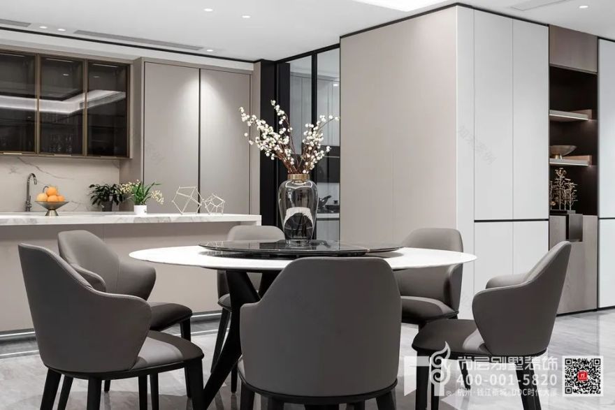 600㎡现代简约别墅设计丨杭州尚层装饰-26