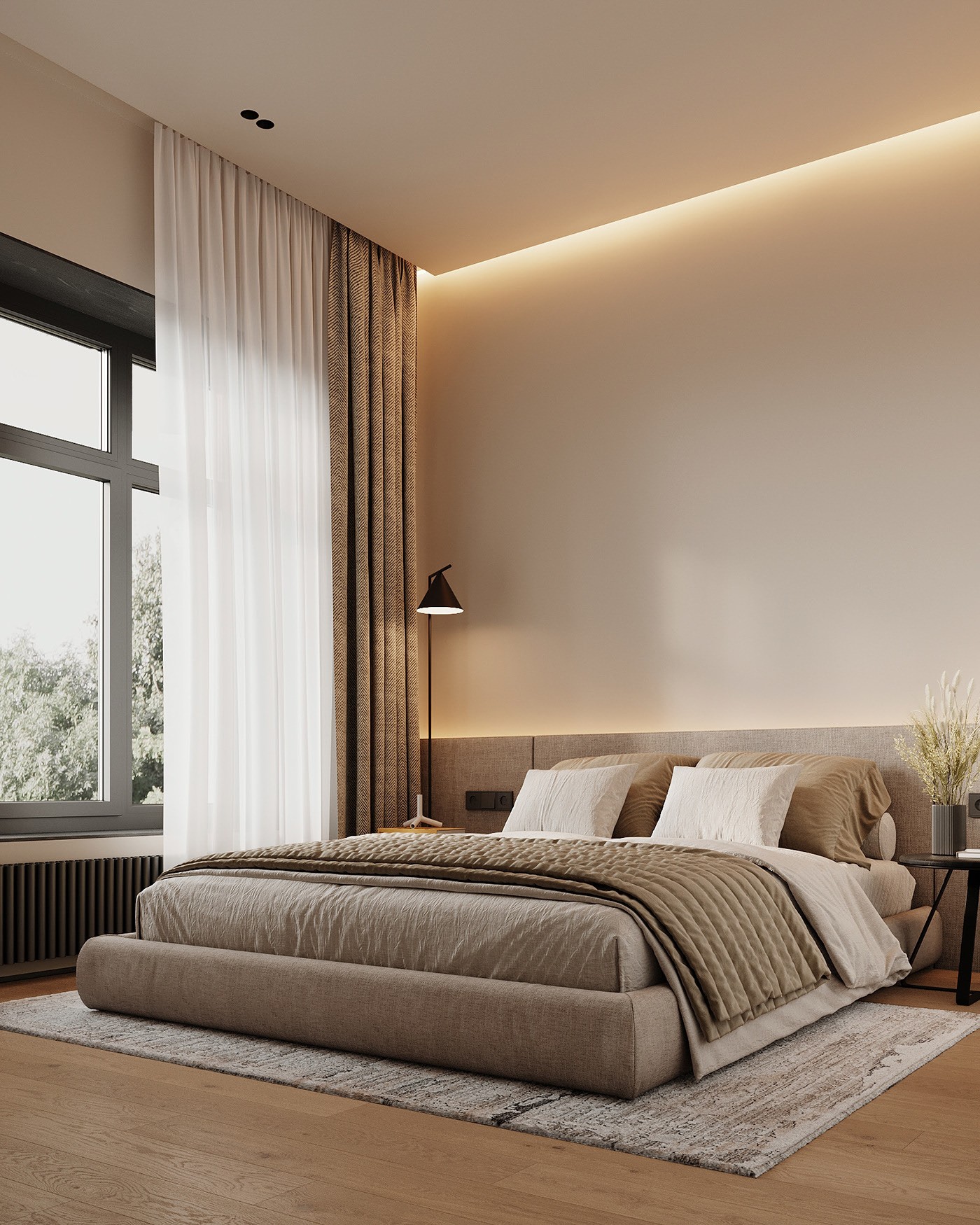 咖色空间 经典高级的设计！-27