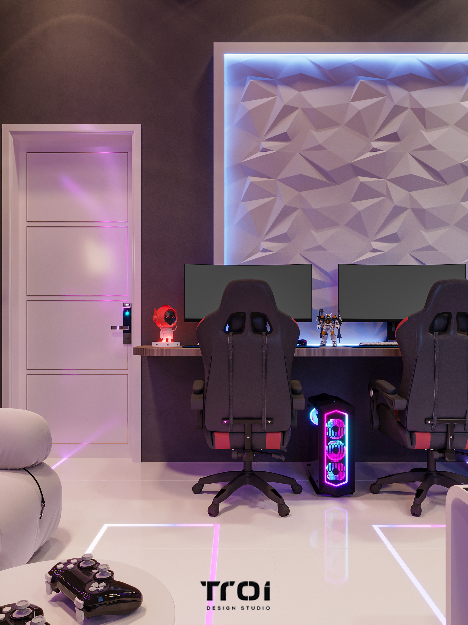 现代风格游戏室设计丨Troi Design Studio-12