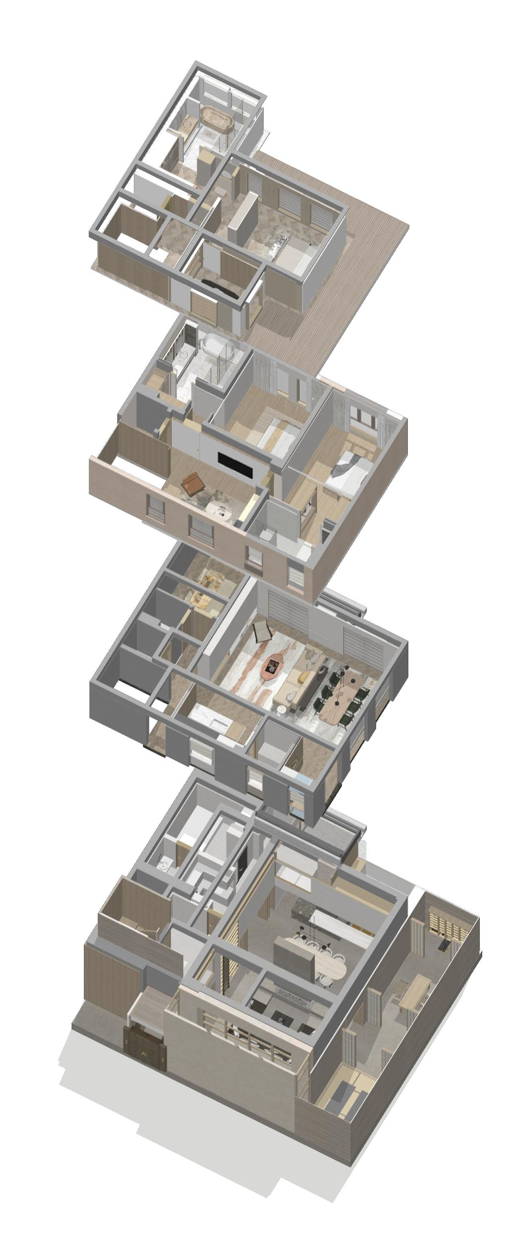 上海华润『前滩润璟』420㎡海派合院别墅豪宅丨中国上海-1