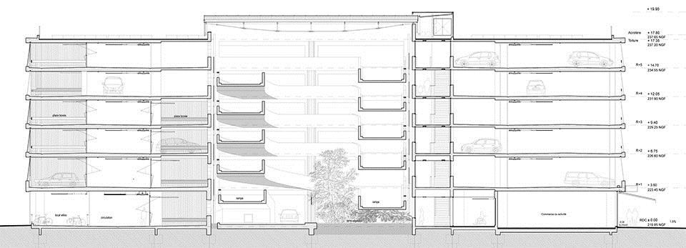 5层开放式停车场丨GaP Architectes丨法国-10