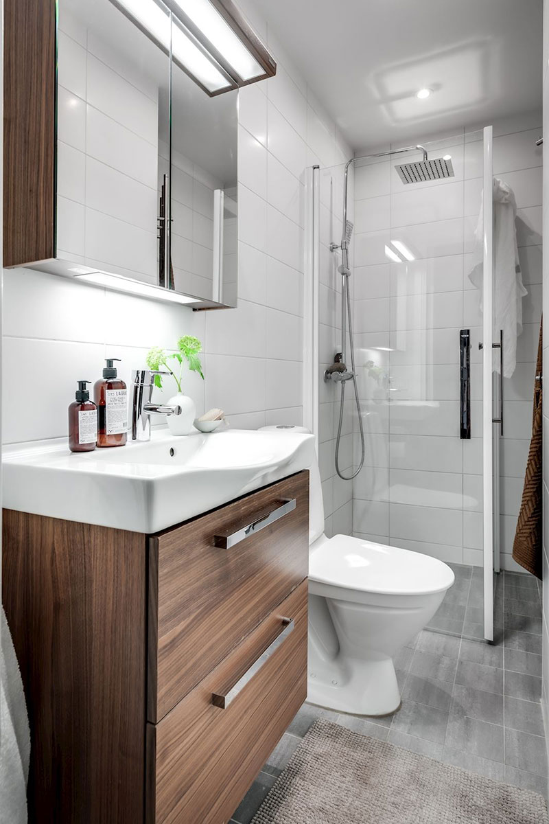 瑞典小公寓的冬日情调设计-14