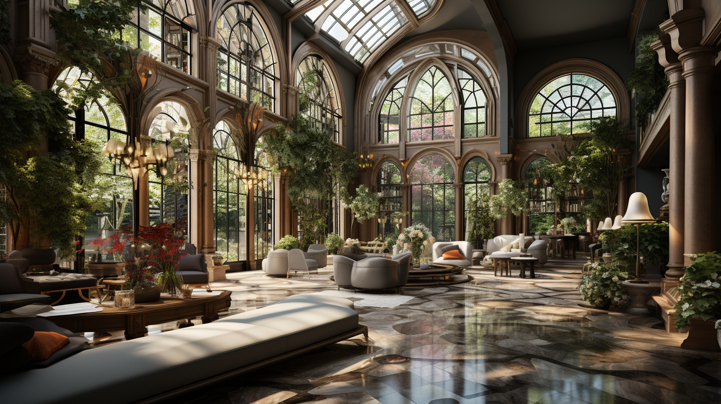 度假酒店大堂空间设计-0