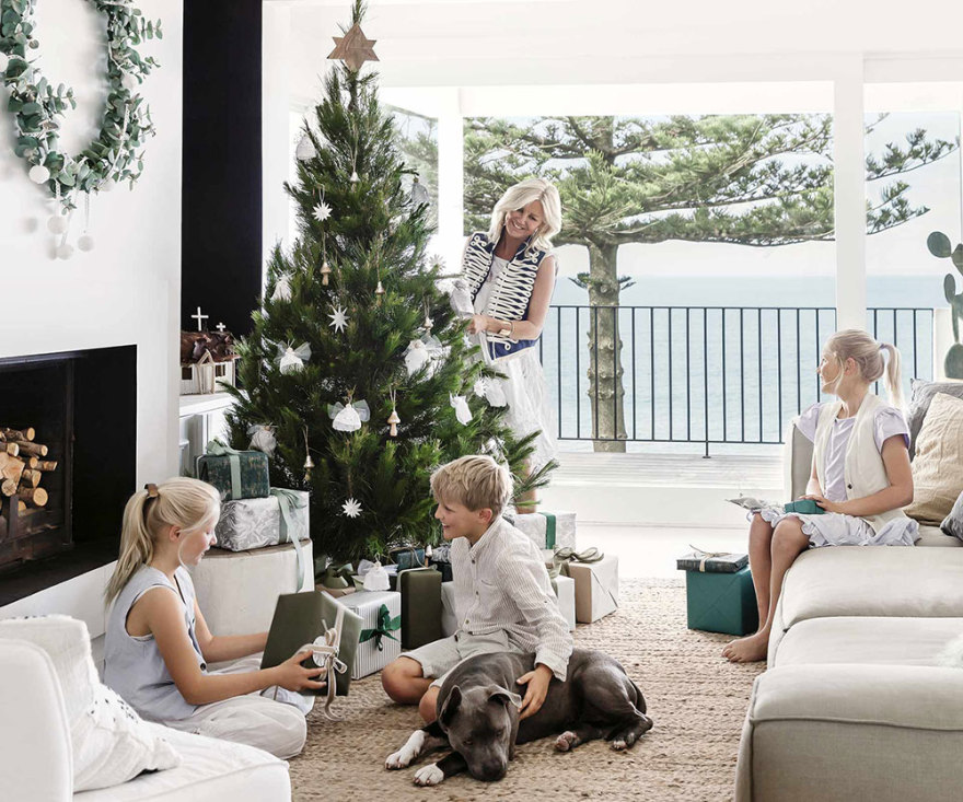 悉尼海滩大型家庭白色新年宅-1