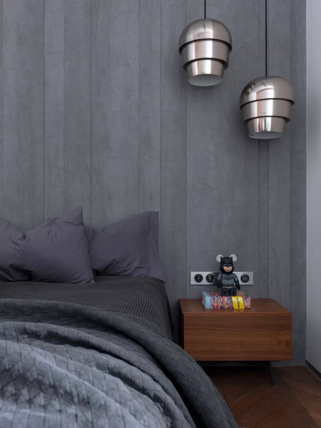 莫斯科现代风公寓设计，刚柔并重的艺术宅邸-13