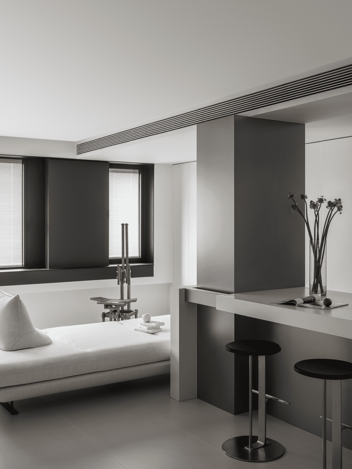 80㎡极简打破常规，重组客卫变出衣帽间，LDK一体布局开阔胜大平层-36