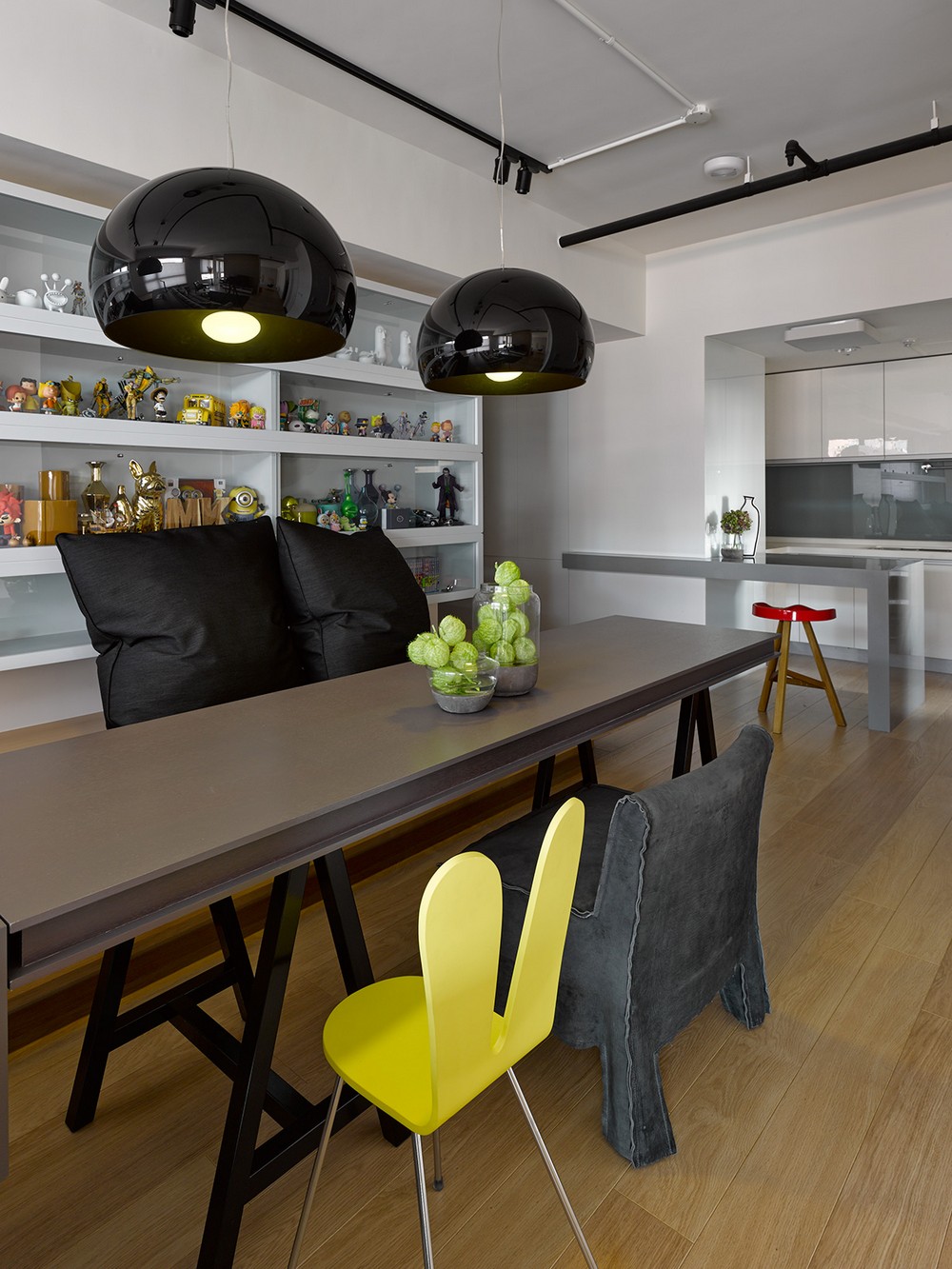 带有整墙置物架的概念风公寓设计丨中国台湾丨Ganna Design Studio-24