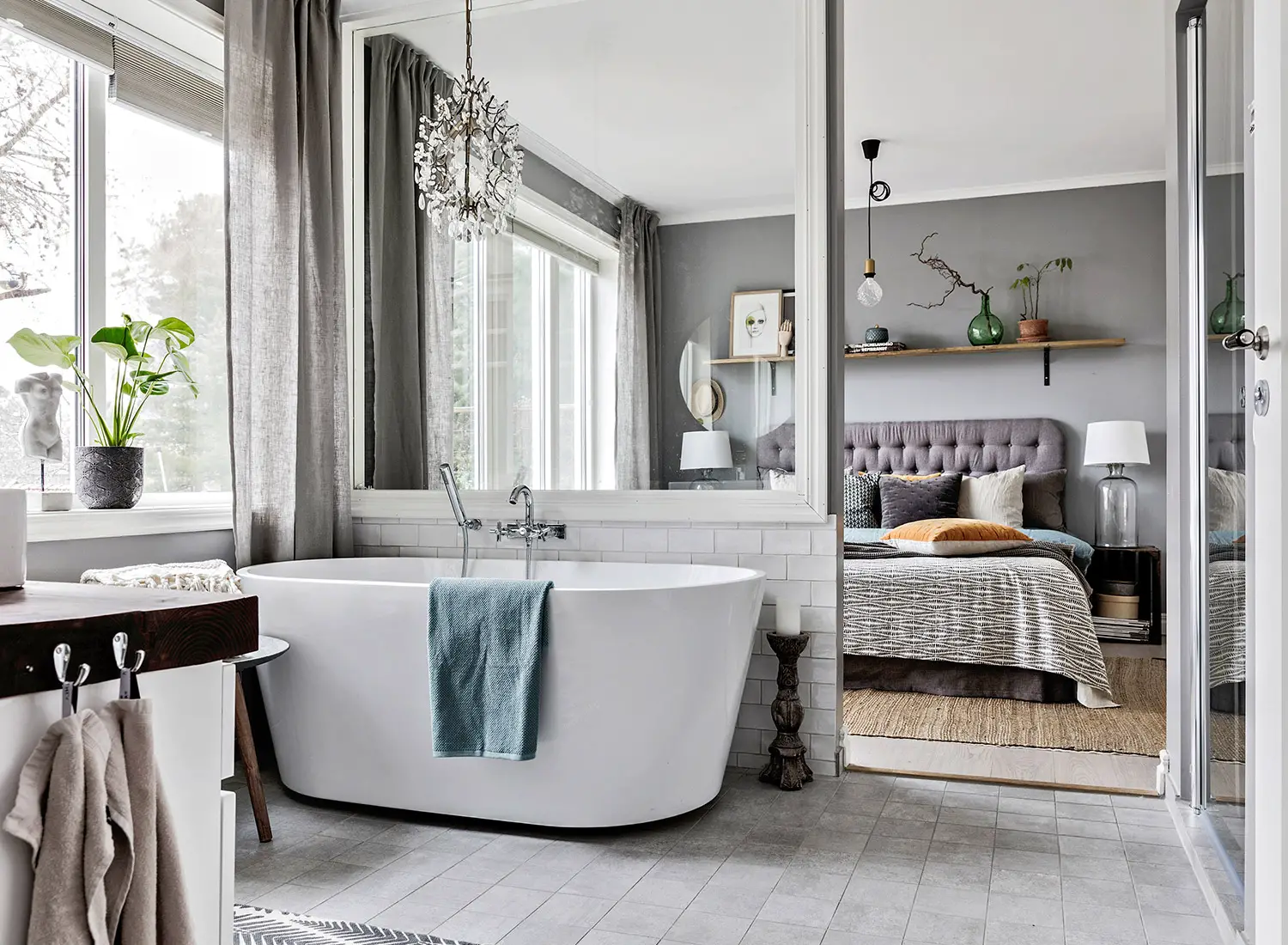 半开放式浴室设计 | 平衡私密与开放的完美方案-1