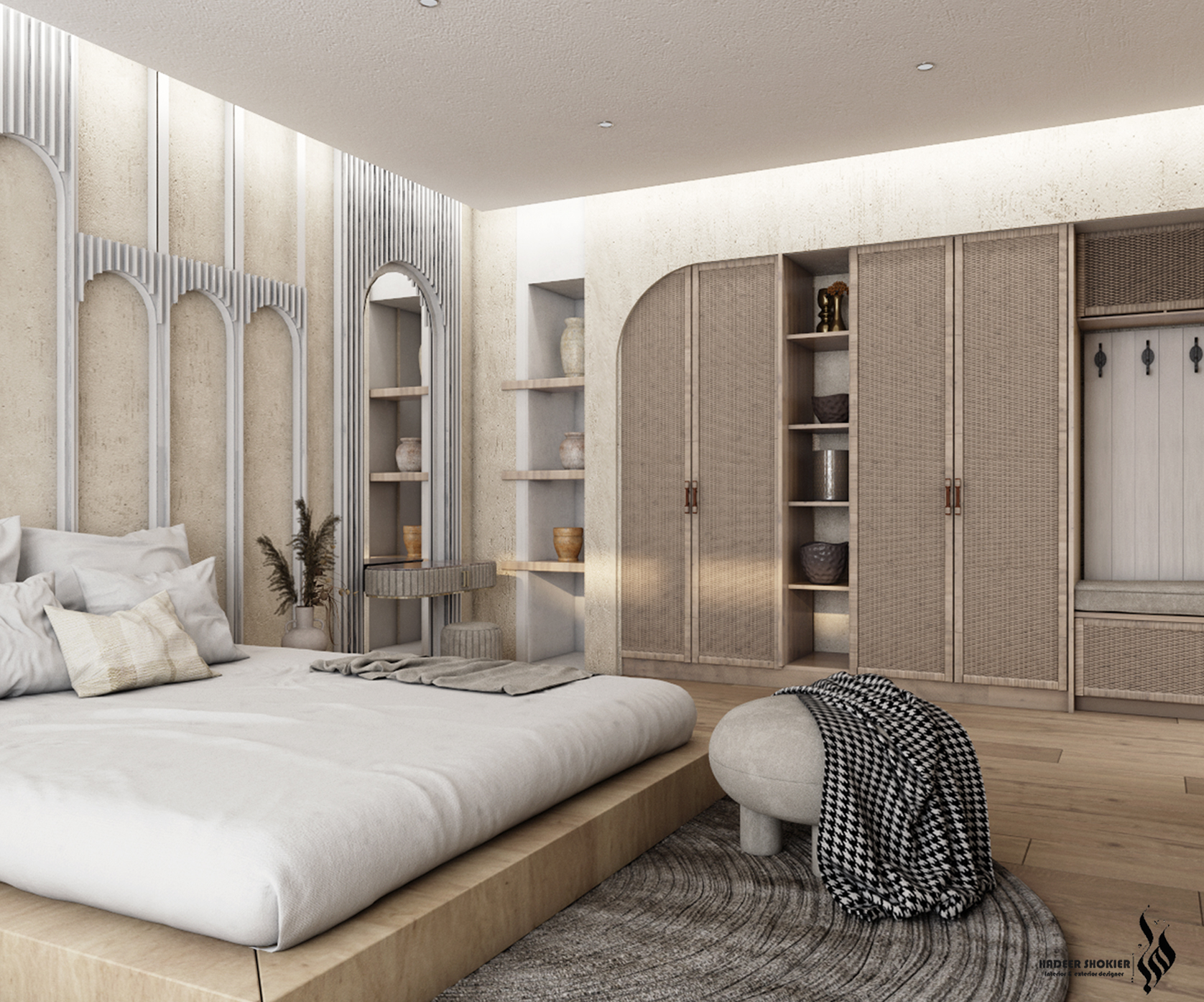 酒店卧室设计丨HADEER ESSAM SHOKIER-10