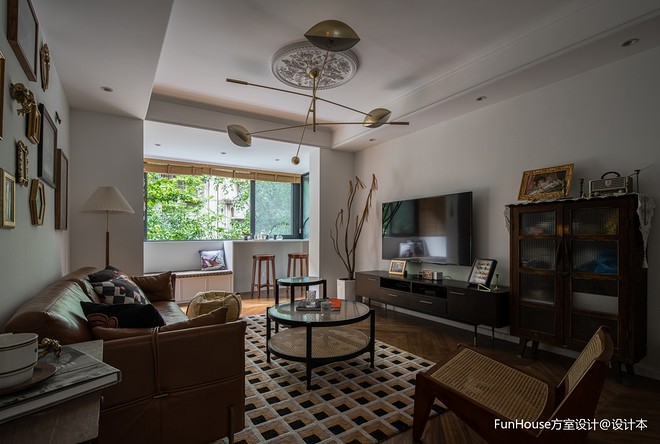 40万元二居104平米装修案例_效果图 - 中式“老破大”变身风情法式之家 - 设计本-33