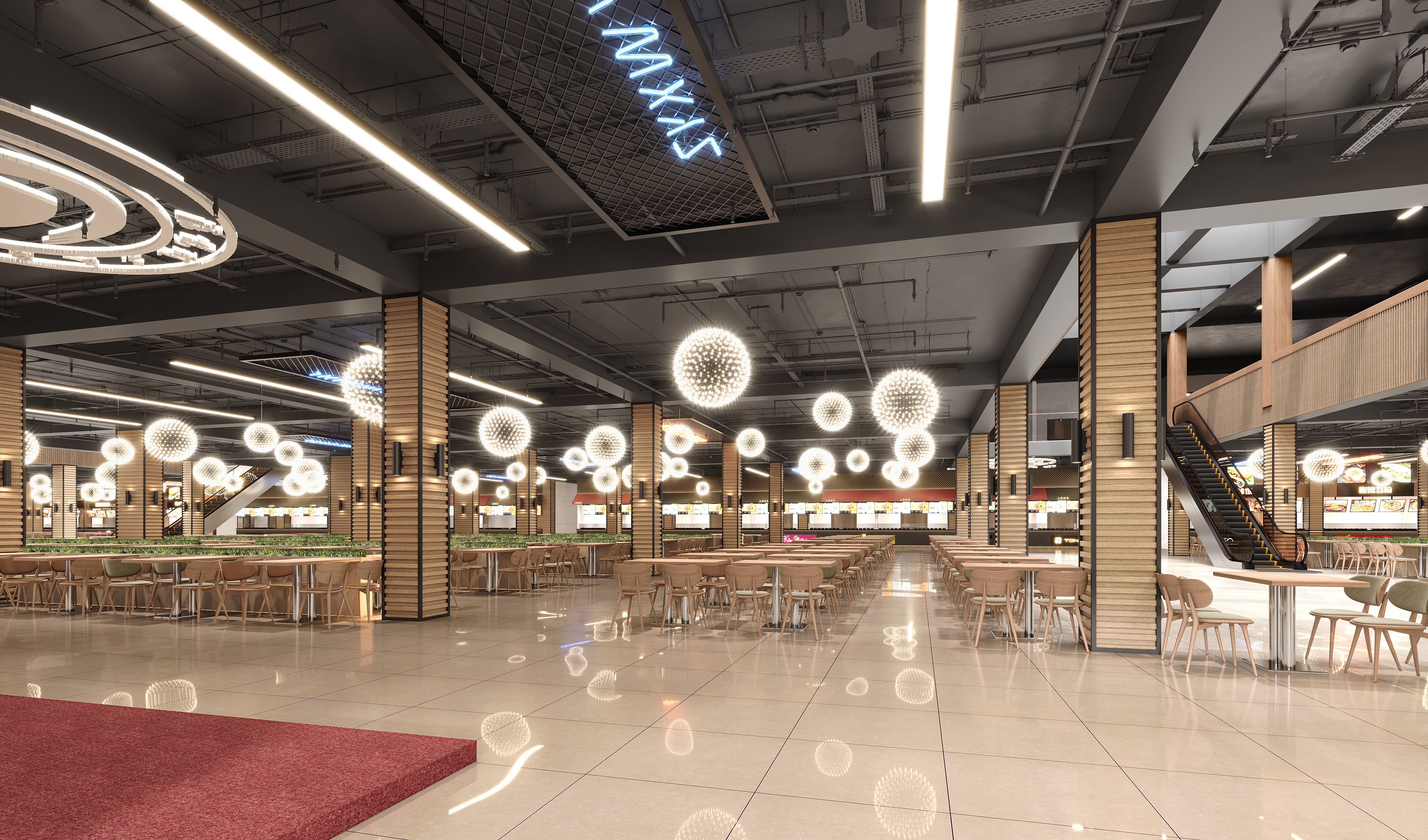 学校食堂效果图-2