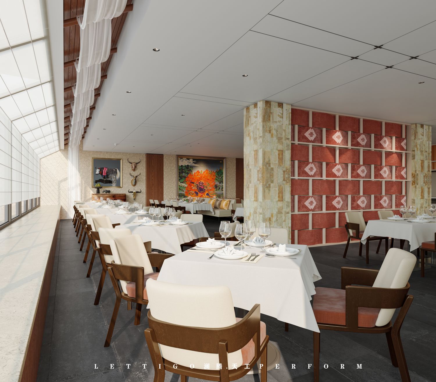 工装|混搭风酒店公共空间-6