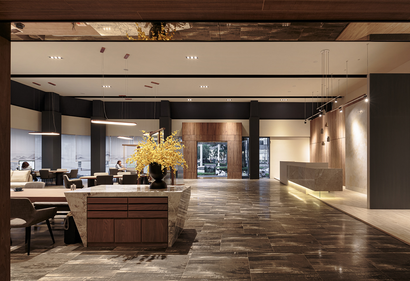 售楼处接待空间设计丨安乔文创 谦品设计-5