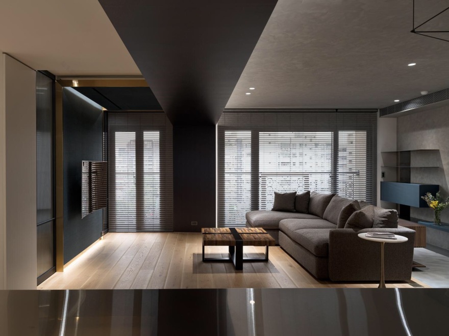 L宅--现代简约灰色调原木风 宇椽室内设计-11