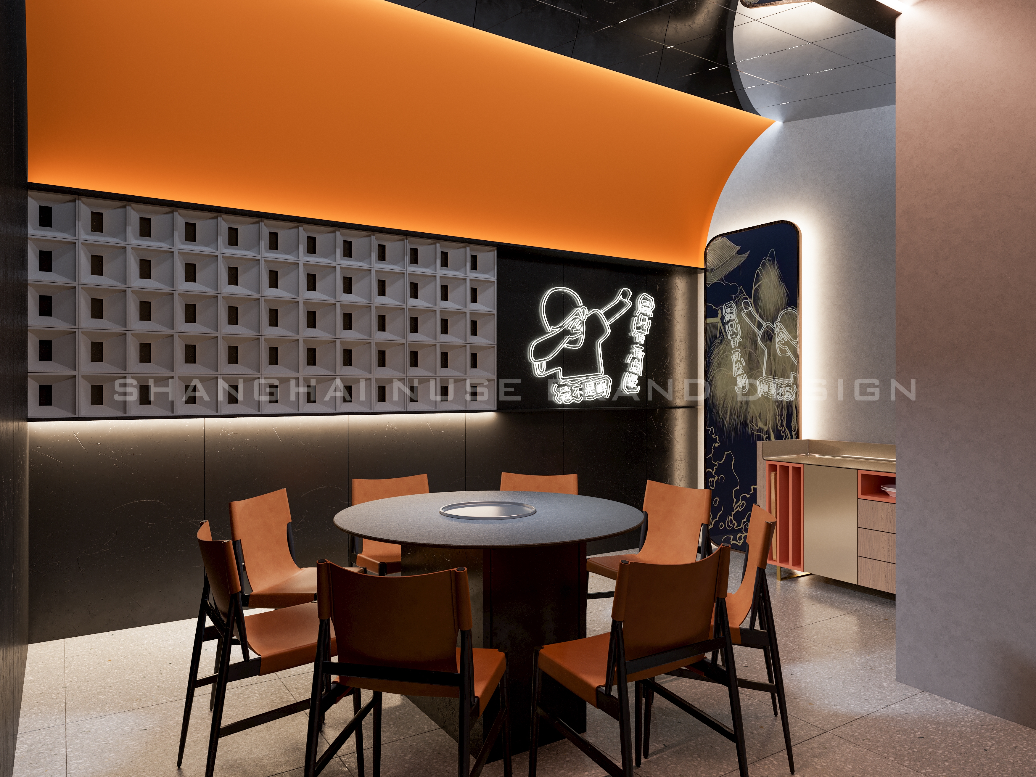 “老餐饮”变身潮酷国潮馆丨木村空间设计有限公司-21