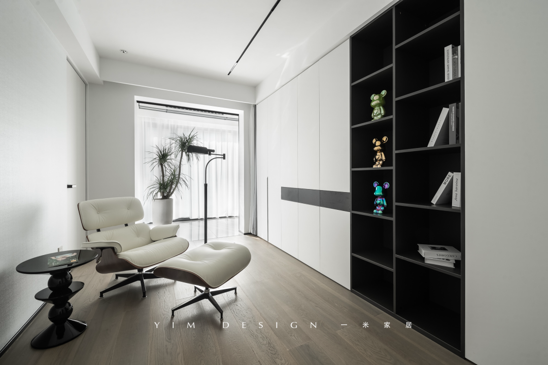 黑白格调,现代平层的独特魅力丨李宝红-29