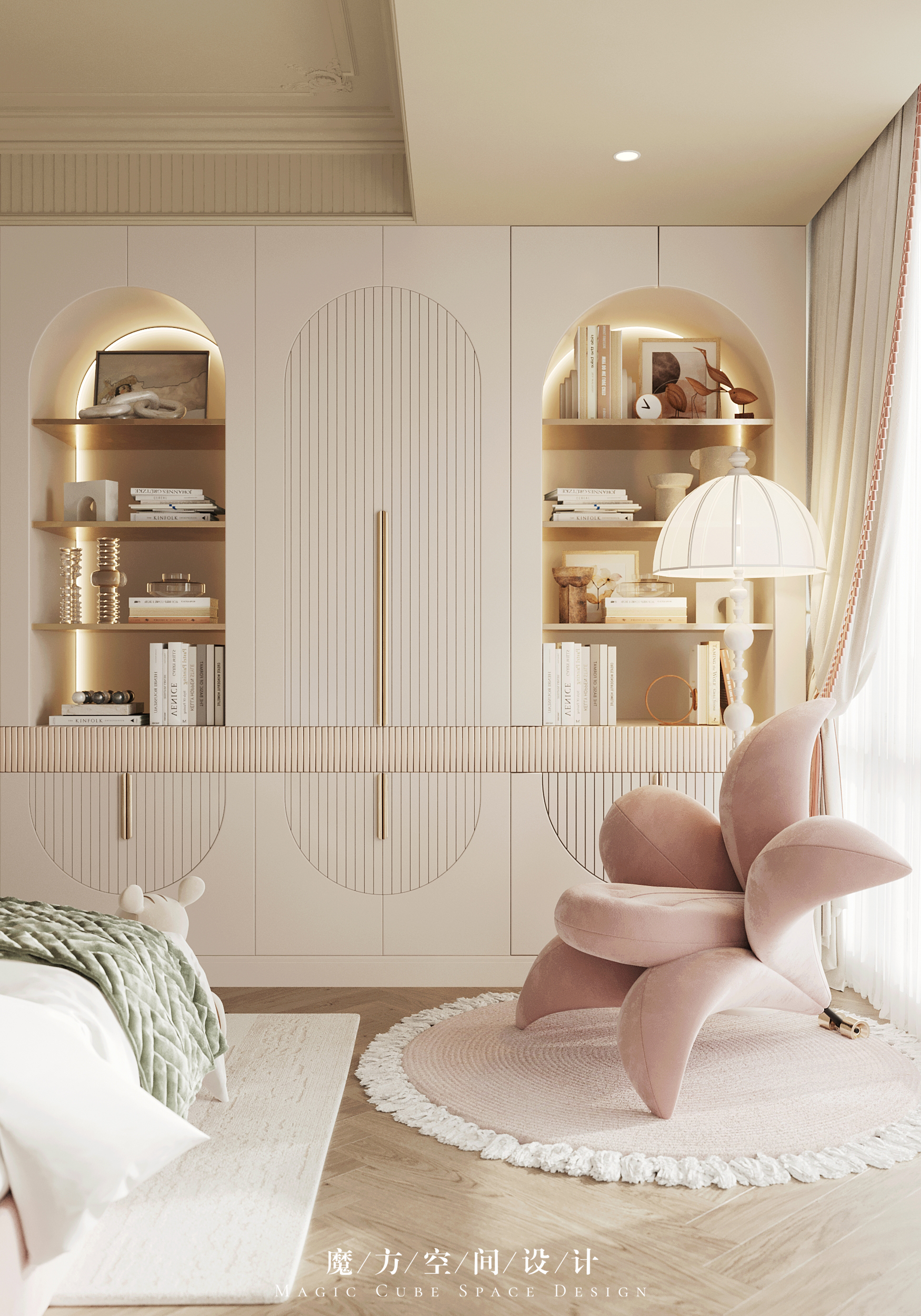 义乌•法式复古别墅设计丨中国丨魔方空间设计-47