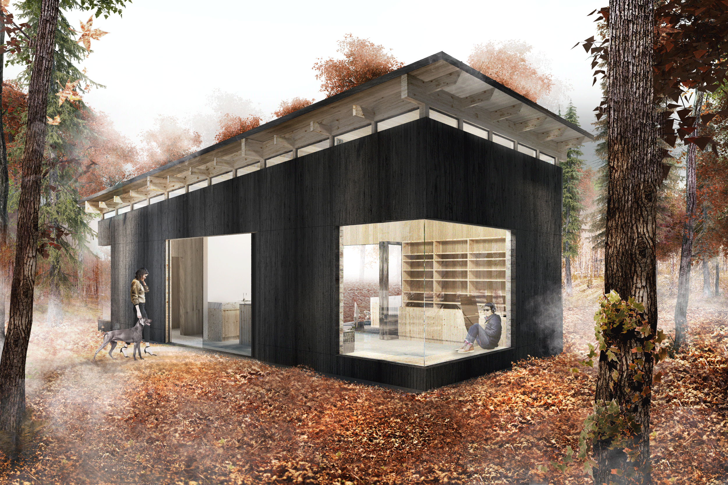 卡茨基尔山区小屋丨美国纽约-5