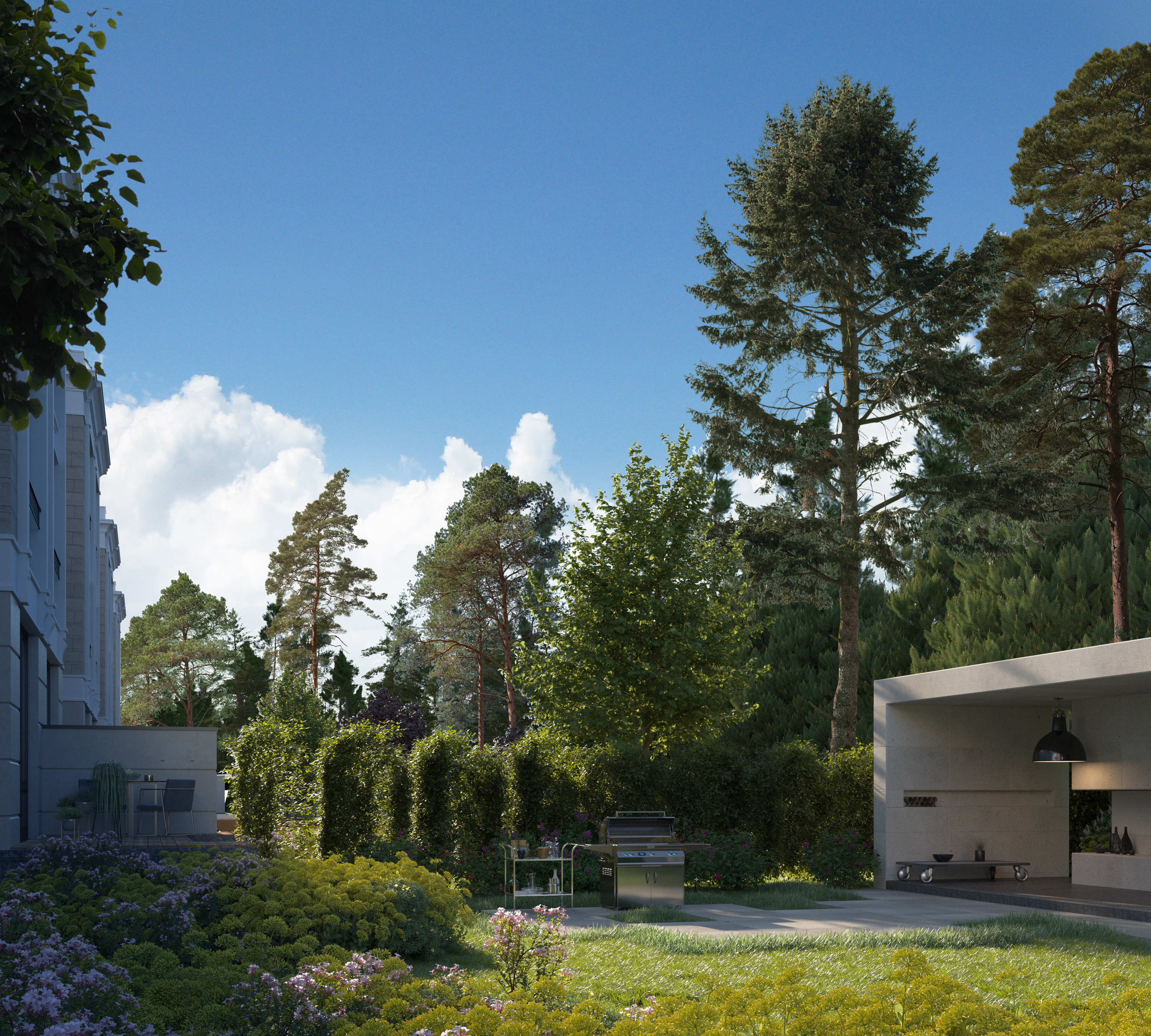 cottage village by the river - CGI-2
