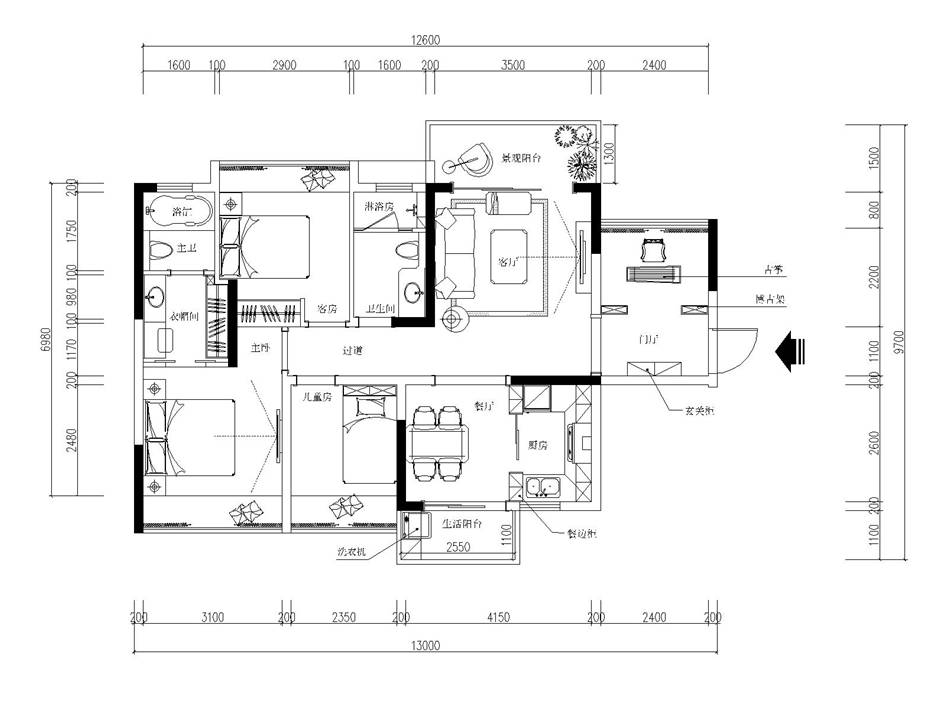 珠海书香门邸 | 现代简约的中式美学空间-10
