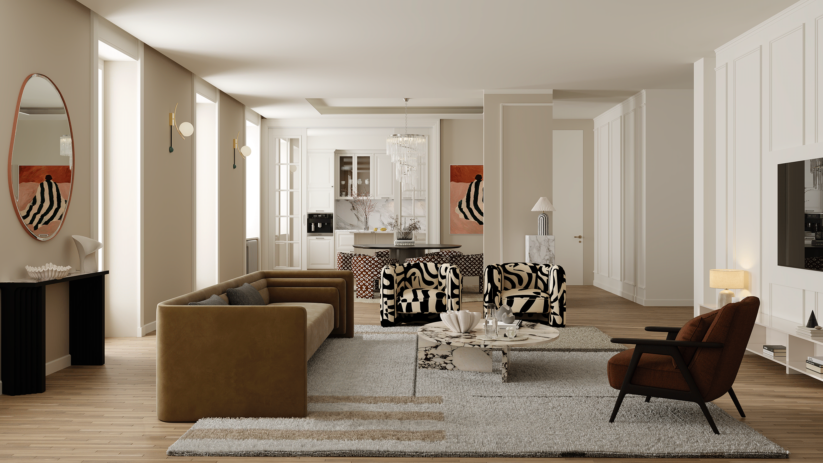 法式别墅空间丨中国合肥丨鹏大空间设计表现-7